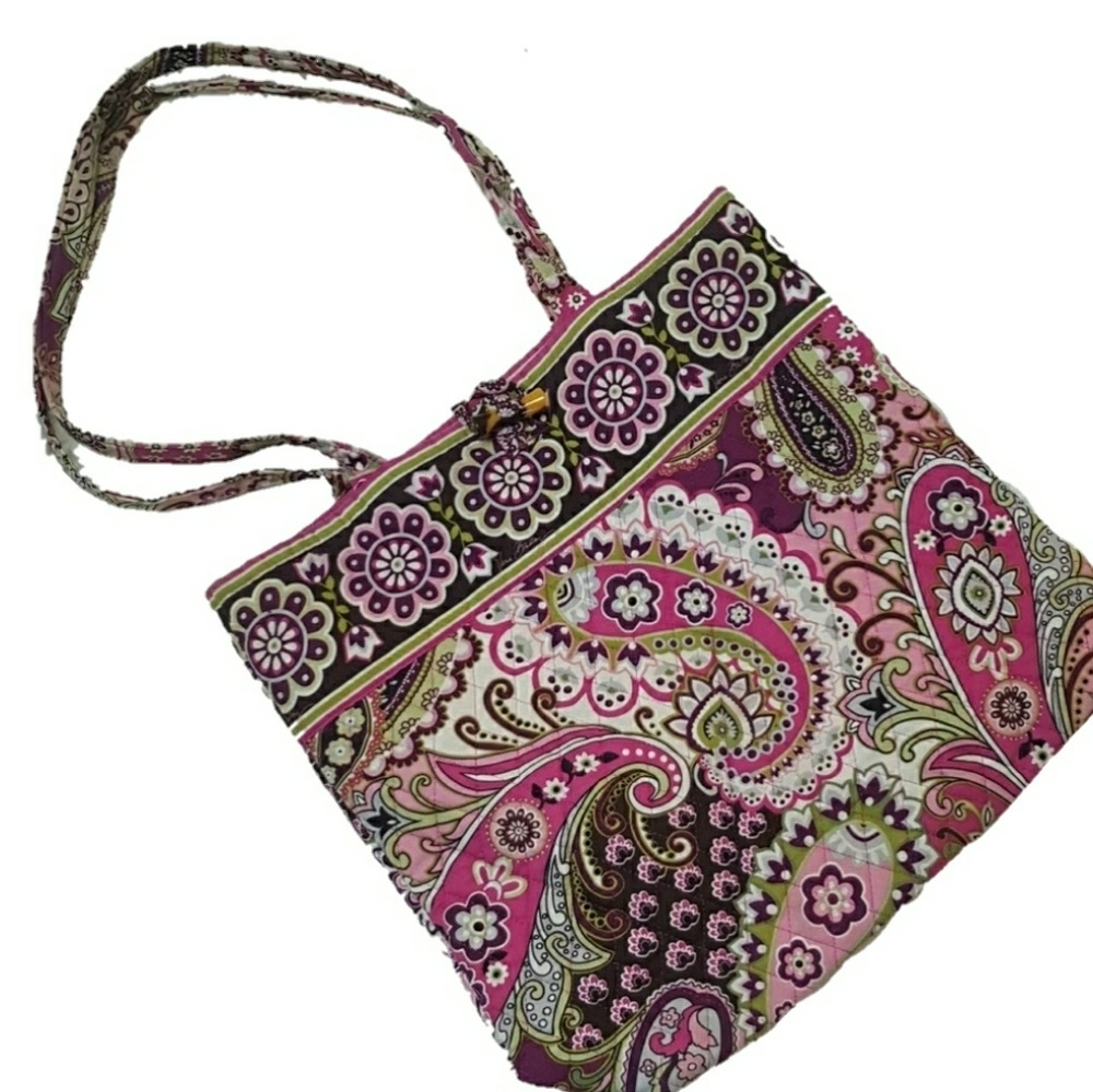 VERA BRADLEY Retired Very Berry Paisley shopper